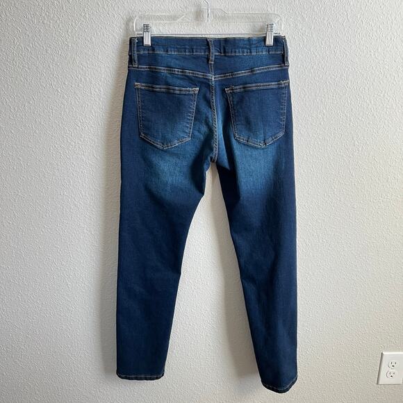 Lazer Skinny Fit Low Rise Blue Jeans Men's 30x30 Stretch Dark Wash Denim - Picture 4 of 7